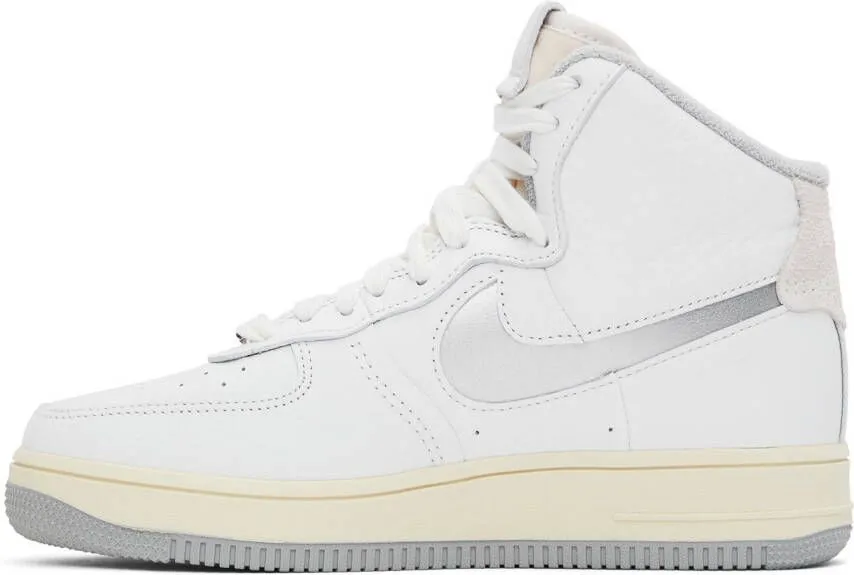 Nike White Strapless Air Force 1 Sculpt High Sneakers