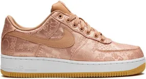 Nike x CLOT Air Force 1 PRM Rose Gold Silk sneakers Pink