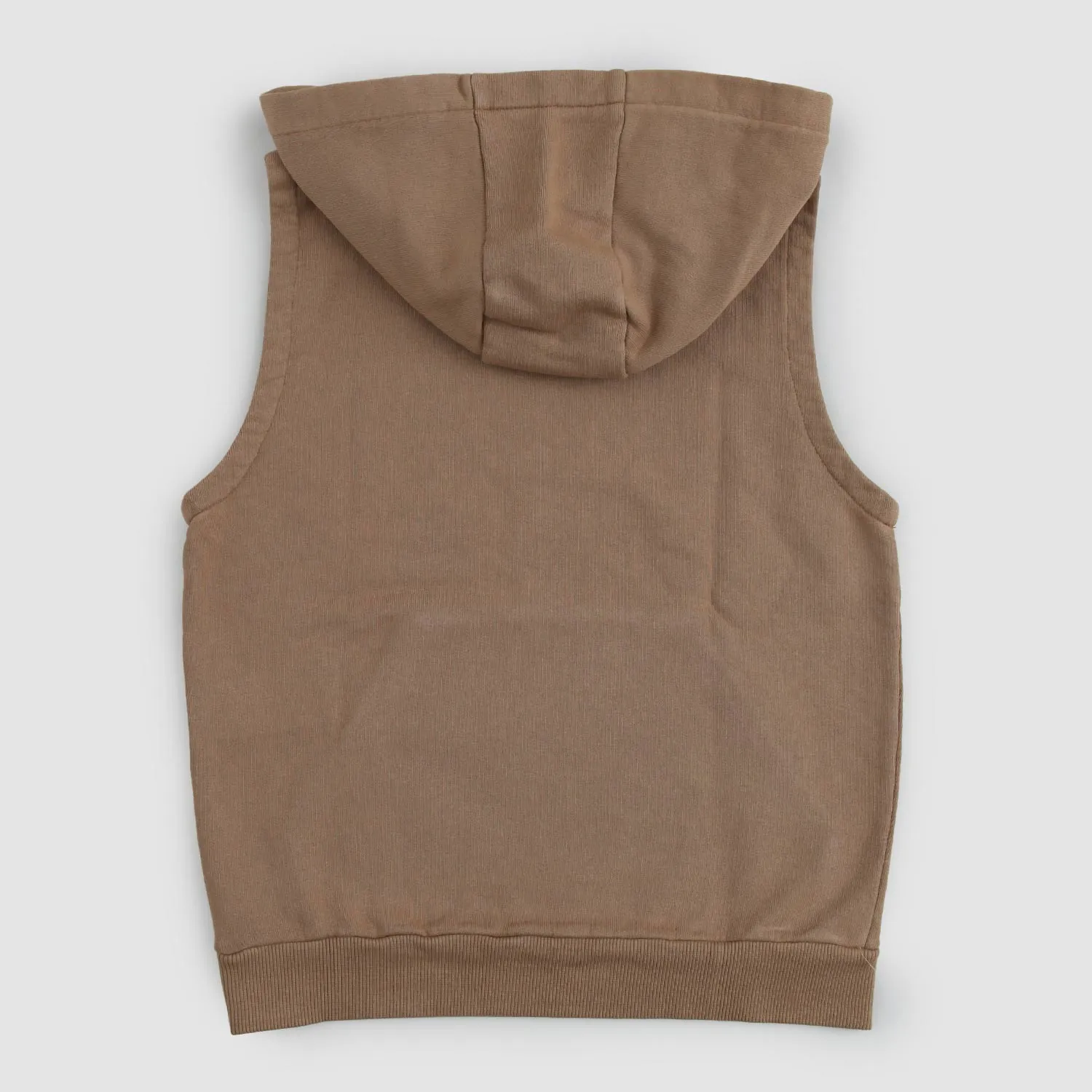 Nupkeet Boy's Brown Vest Sweatshirt