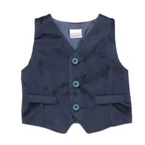 Officina51 Blue Vest For Baby Boys