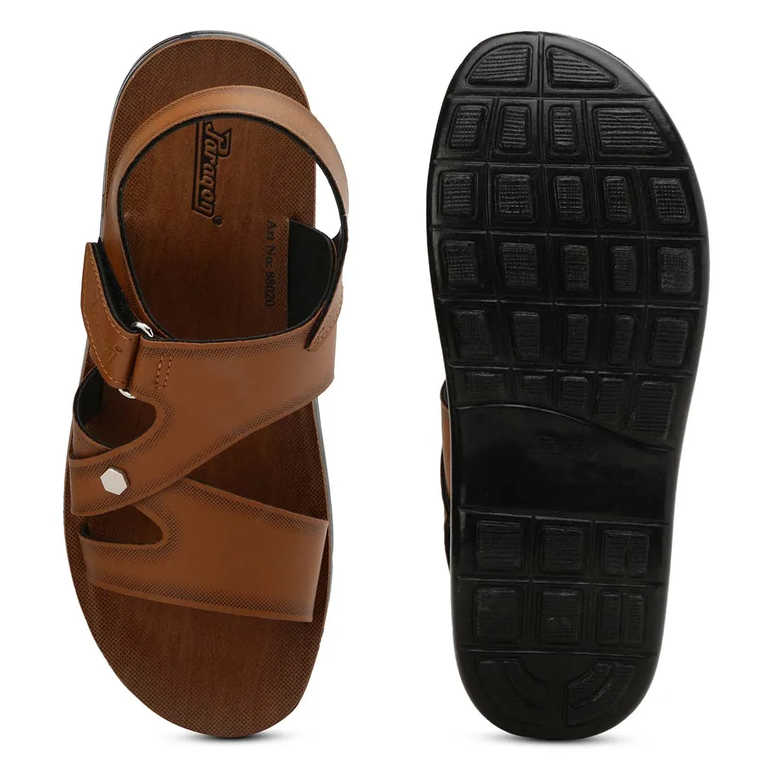 Paragon PU88020G Men Stylish Sandals | Comfortable Sandals for Daily Outdoor Use | Casual Formal Sandals with Cushioned Soles