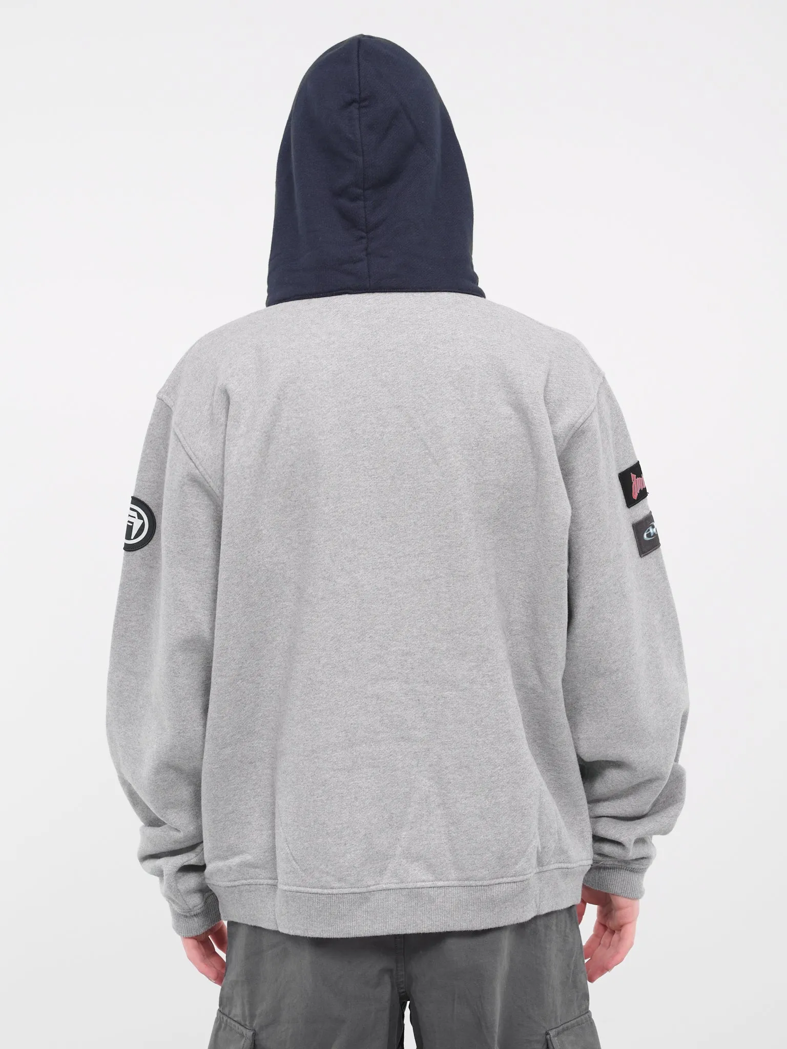 Patch Hoodie (BB030FLE001546-GREY-NAVY)