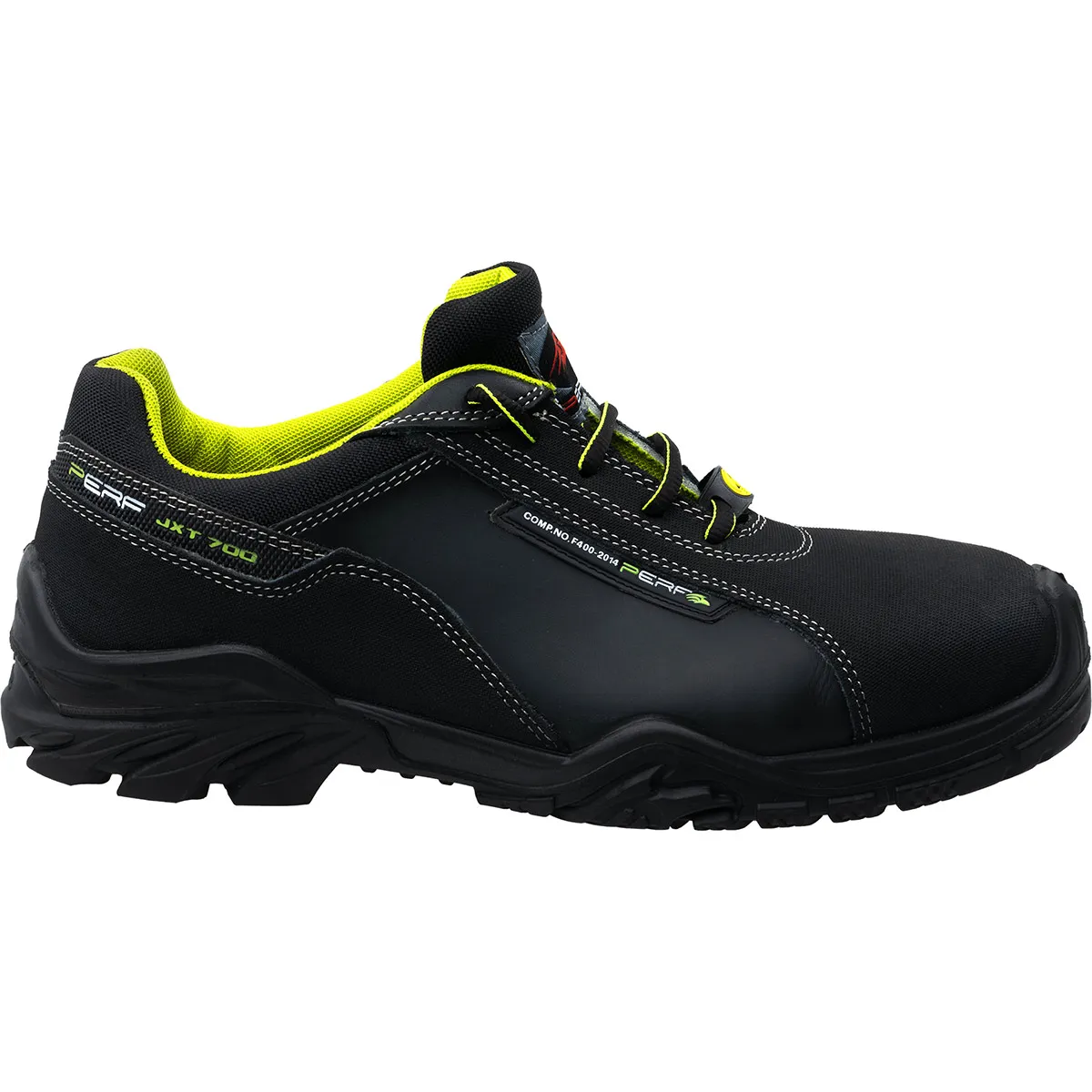 Perf Endurance Black/Green S3 ESD Safety Trainers 12