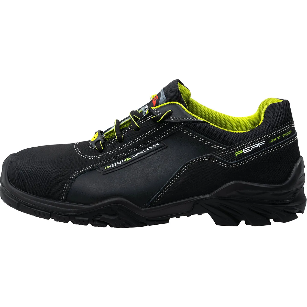 Perf Endurance Black/Green S3 ESD Safety Trainers 12