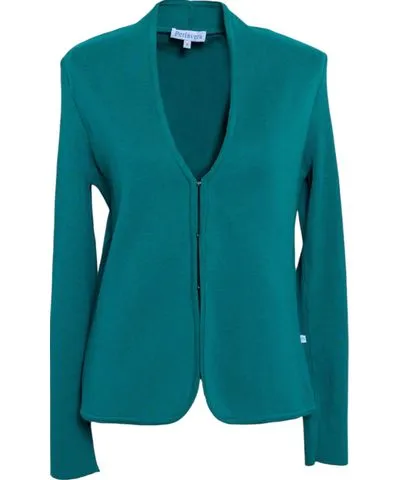 Perlavera Women's Blue / Green Pony Teal Cardigan