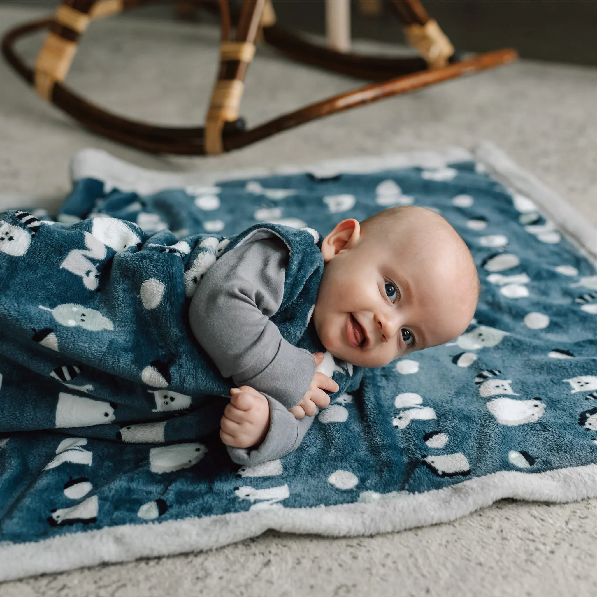 Perlimpinpin Plush Blanket - Animal  - Clement