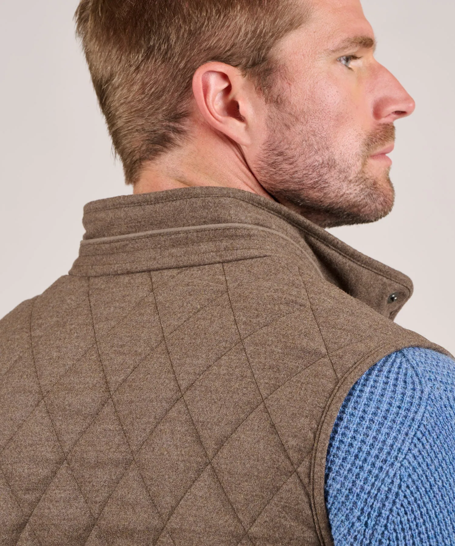 Peter Millar Essex Quilted Wool Travel Vest