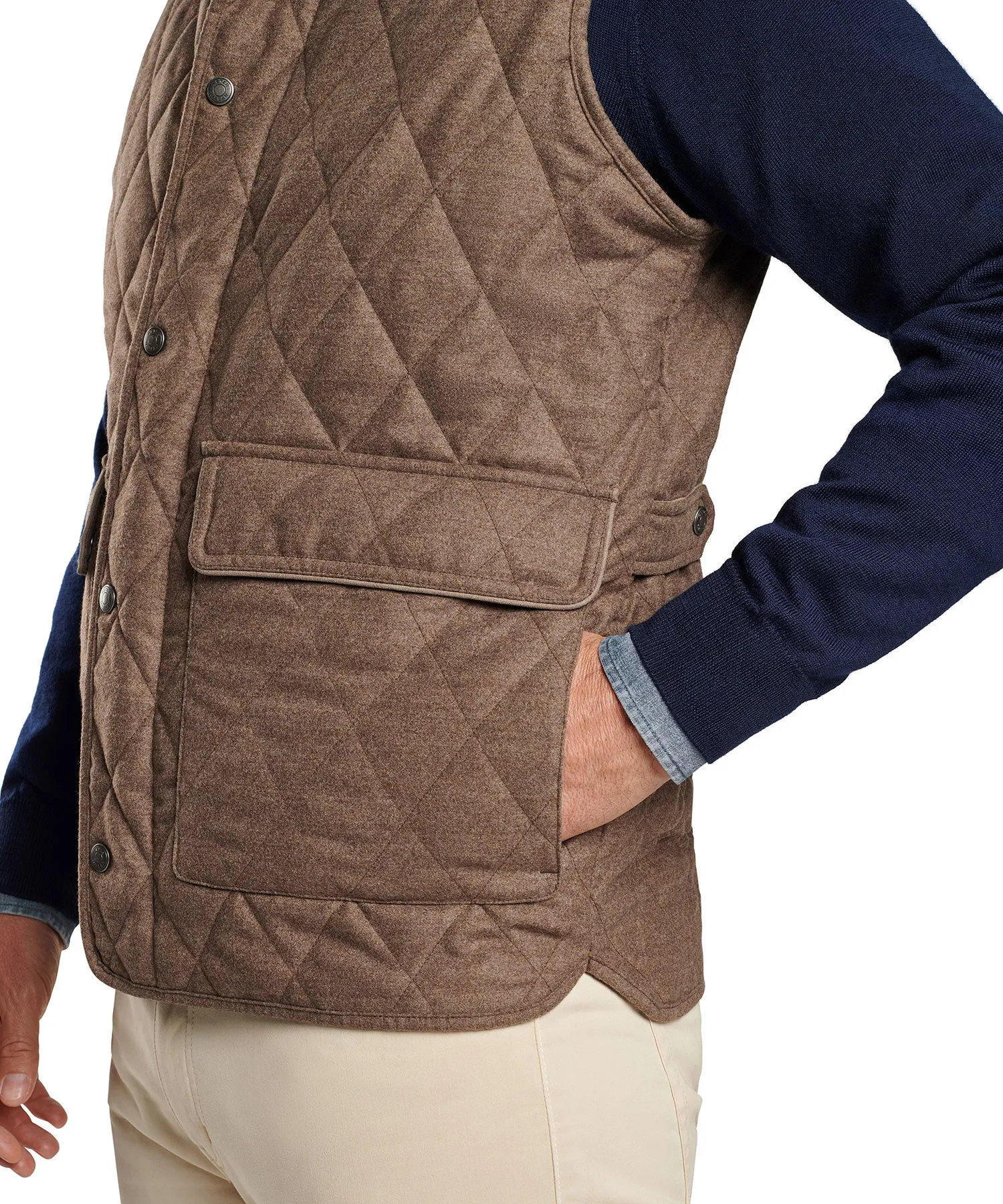 Peter Millar Essex Quilted Wool Travel Vest