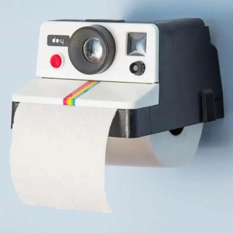 Polaroid Camera Toilet Paper Holder