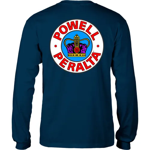 Powell Peralta Skateboards Longsleeve Shirt Supreme Navy