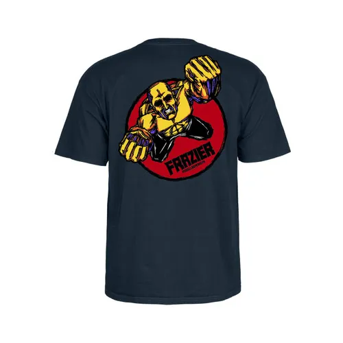 Powell Peralta Skateboards Shirt Mike Frazier Yellow Man Navy