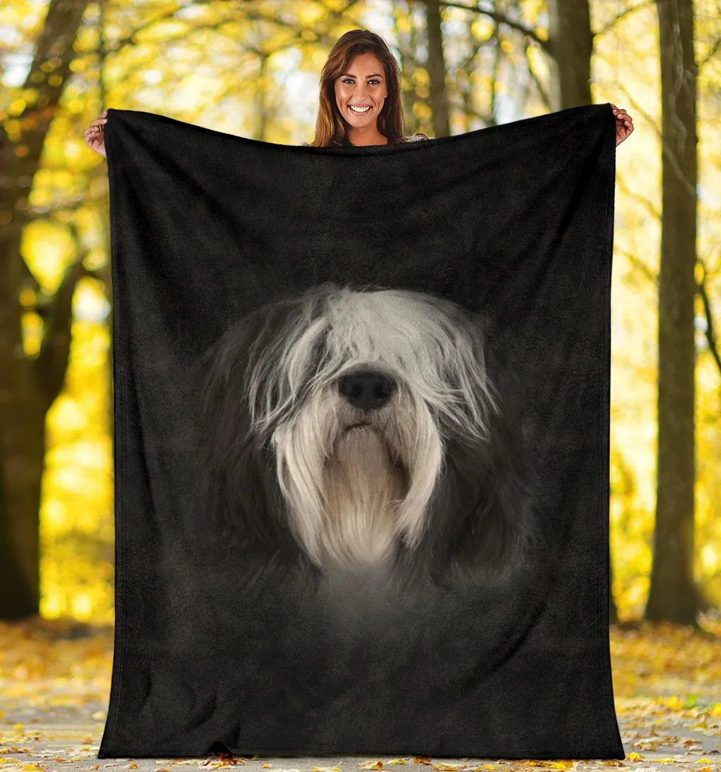 Premium Blanket Polish Lowland Sheepdog Face Hair