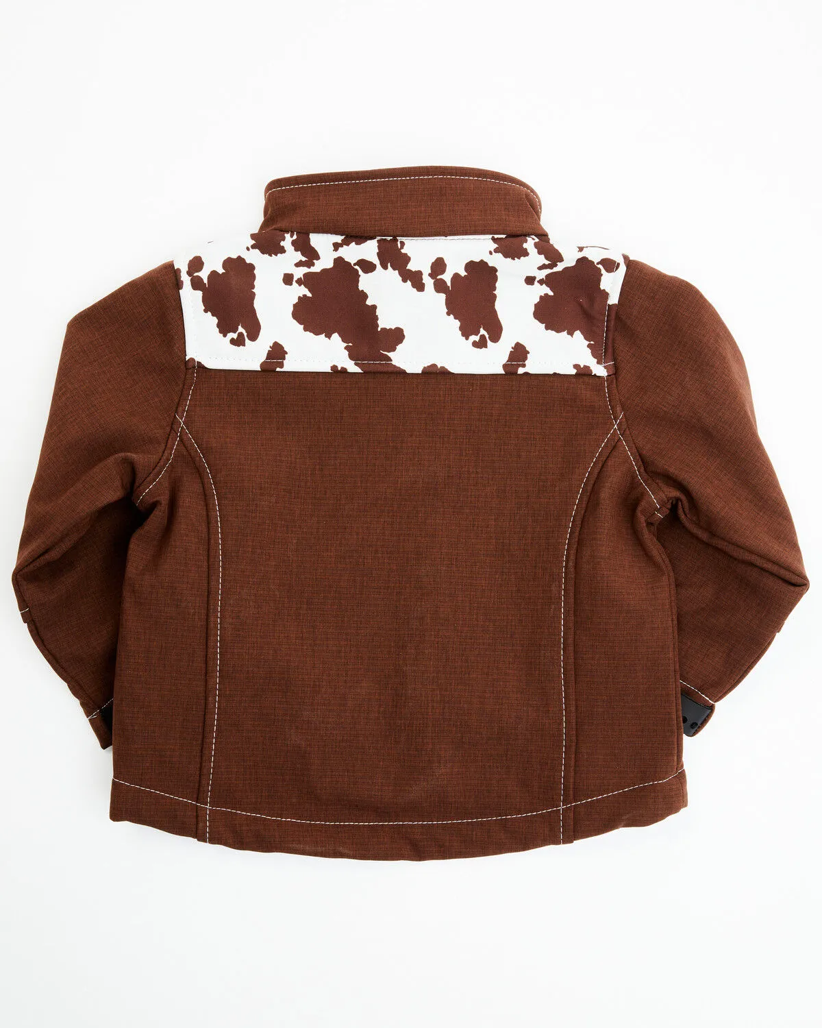 Product Name:  Cowgirl Hardware Toddler Girls' Cow Print Yoke Poly Shell Jacket