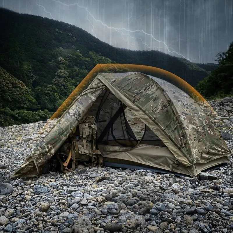 RANGER PRO Solo Camping Tent w/ Removable Rainfly