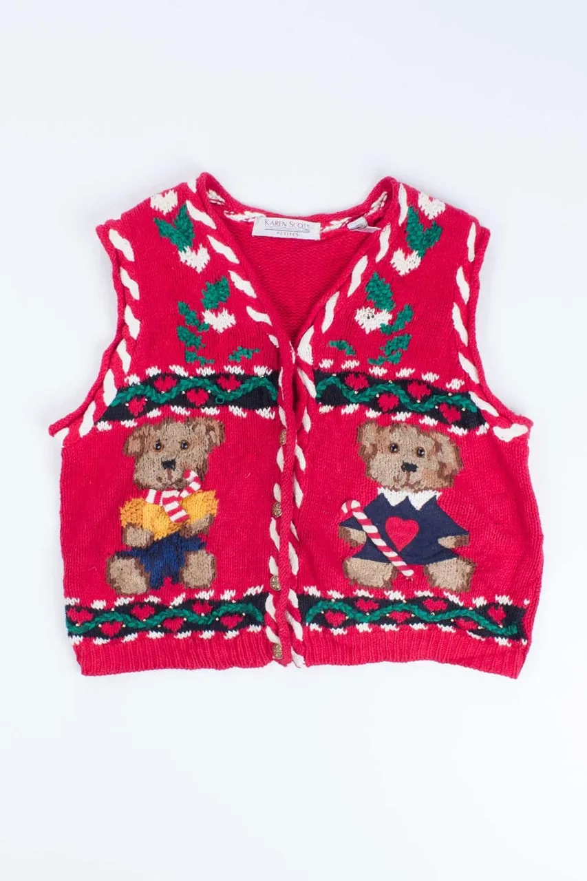 Red Ugly Christmas Vest 55178