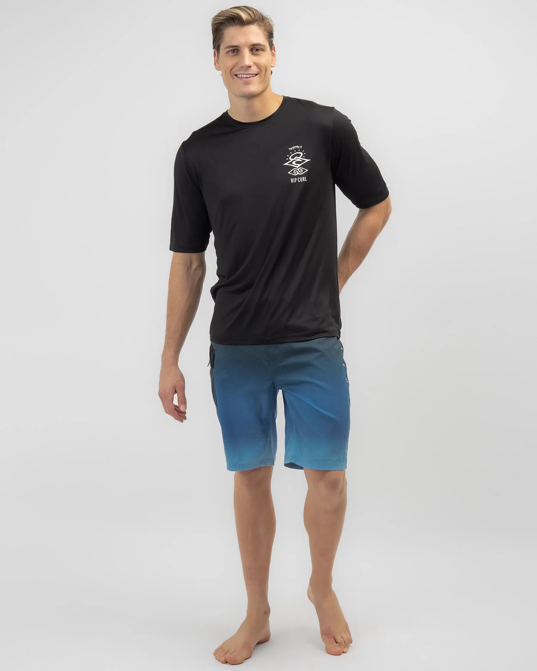 Rip Curl Icons Surflite UPF Short Sleeve Rash Vest