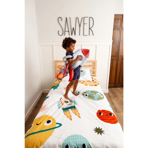 Rookie Humans Duvet And Pillowcase Full Bedding Set, Space Explorer