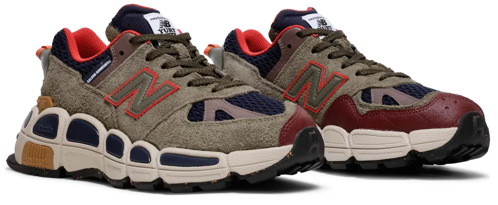 SALEHE BEMBURY X NEW BALANCE 574 YURT OLIVE NAVY RED