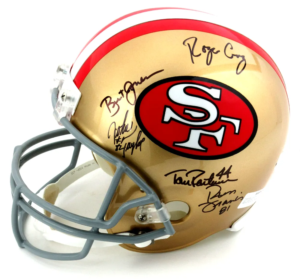 San Francisco 49ers Riddell Full Size NFL Helmet Signed By 14 Legends Including Montana, Rice, & Young