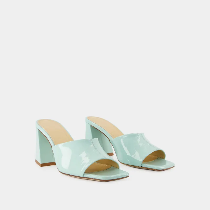 Sandi Sandals - Aeyde - Acqua - Patent Leather