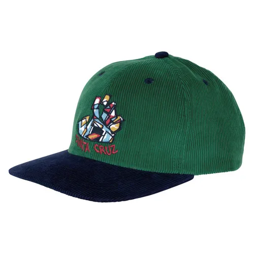 Santa Cruz Skateboards Hat Scratched Snapback Green/Navy