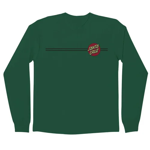 Santa Cruz Skateboards Longsleeve Shirt Other Dot Dark Green/Dark Red