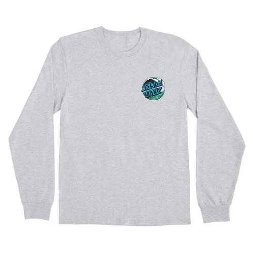 Santa Cruz Skateboards Longsleeve Shirt Wave Dot Ash