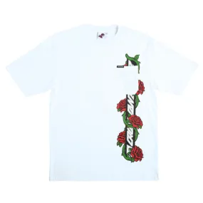 Santa Cruz Skateboards Shirt Dressen Roses Vine White