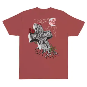 Santa Cruz Skateboards Shirt Malba Tombstone Nantucket Red