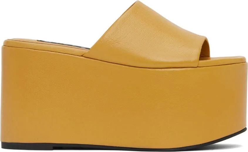 Simon Miller Yellow Blackout Platform Sandals