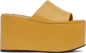 Simon Miller Yellow Blackout Platform Sandals