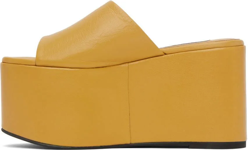 Simon Miller Yellow Blackout Platform Sandals