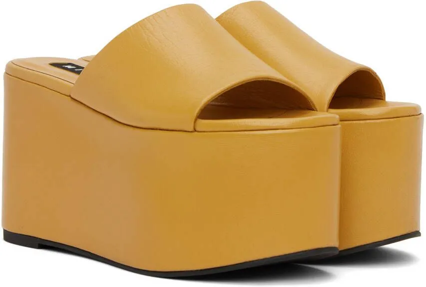 Simon Miller Yellow Blackout Platform Sandals