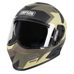 Simpson Venom 06 Comanche Helmet - Green/Brown