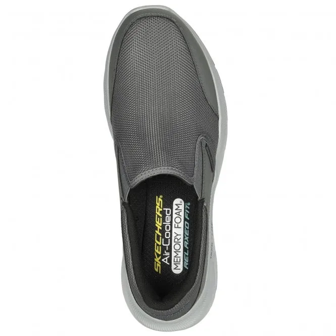 Skechers  Mens Equalizer 5.0 - Persistable Charcoal Slip-On Trainers 232515 CHAR