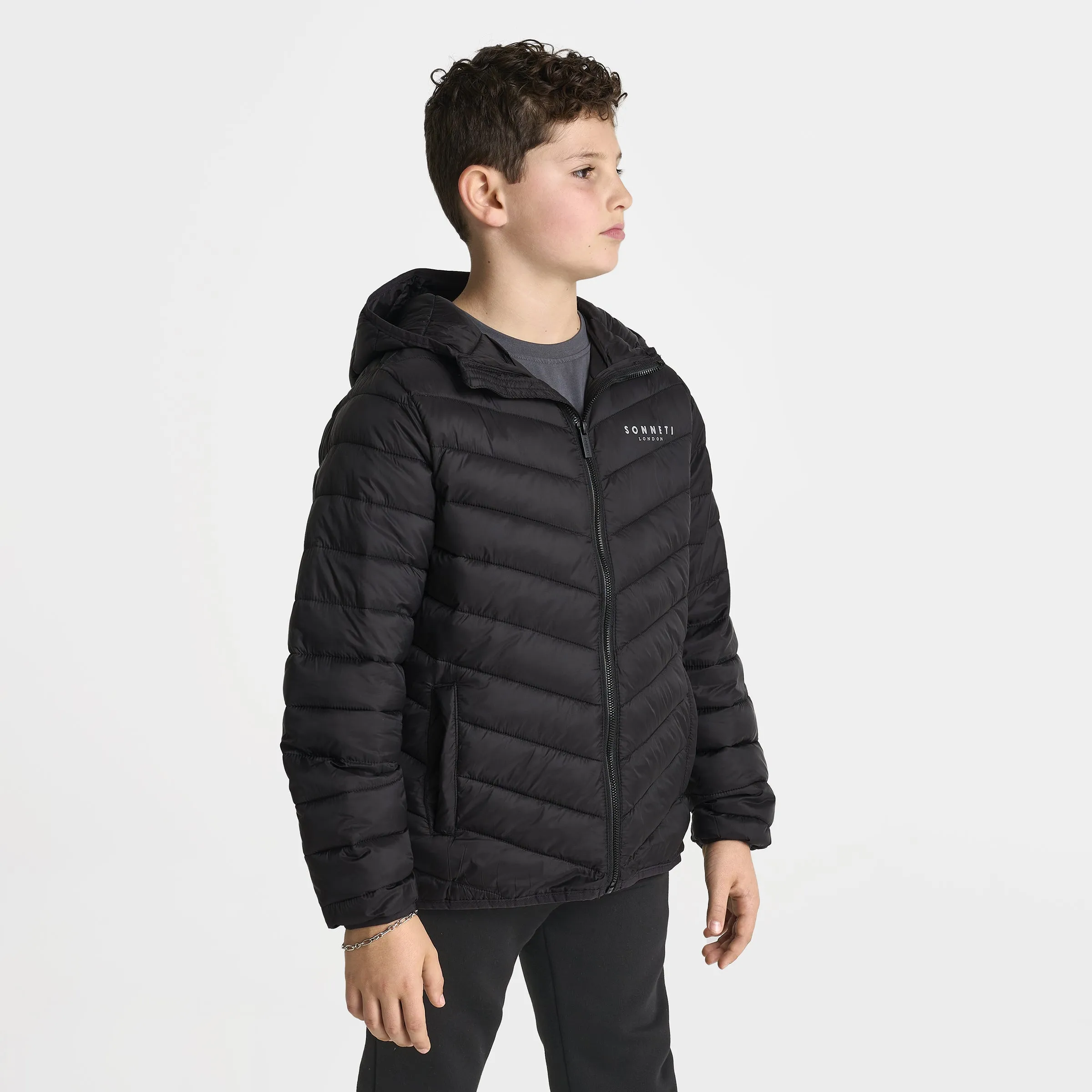 Sonneti Junior Boys' Rappel Packable Jacket / Black