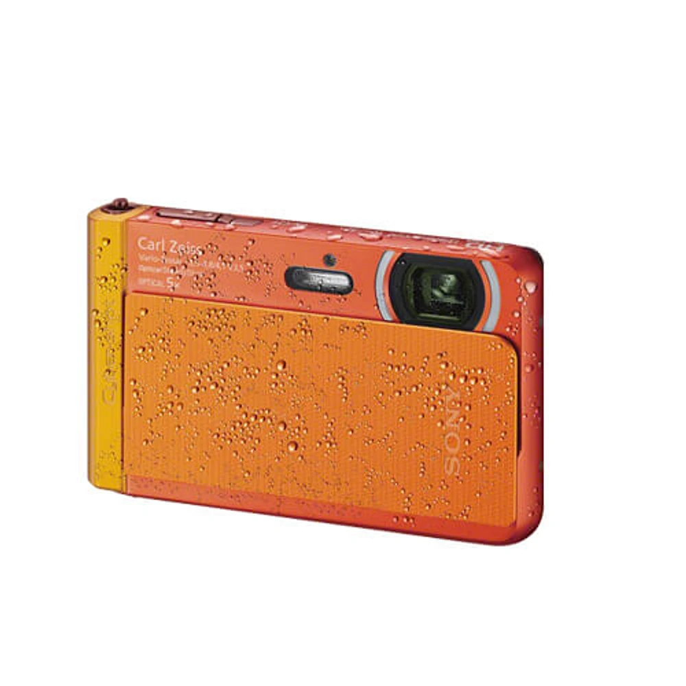 Sony DSC-TX30/D Cyber-Shot 18.2 Megapixel Digital Camera (Orange) - OPEN BOX DSCTX30D | Electronic Express