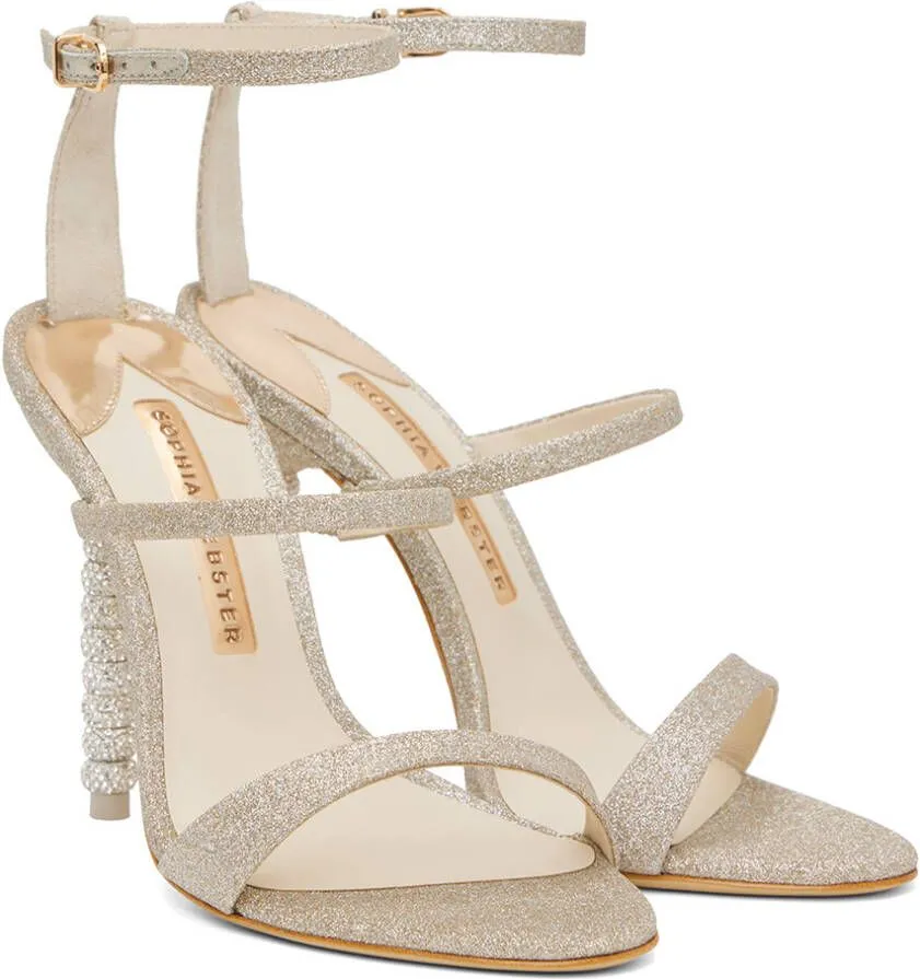 Sophia Webster Gold Rosalind Heeled Sandals