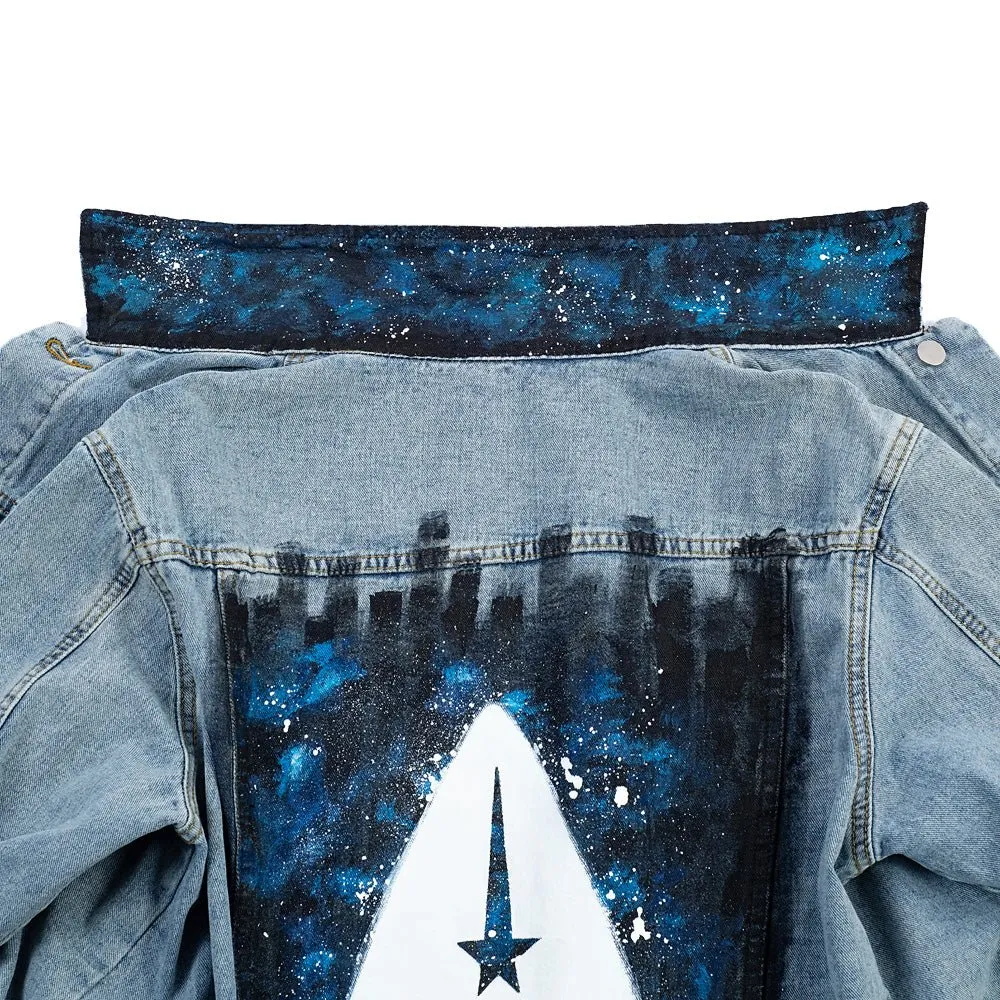 Star Trek Delta Hand-Painted Denim Jacket by Wren + Glory