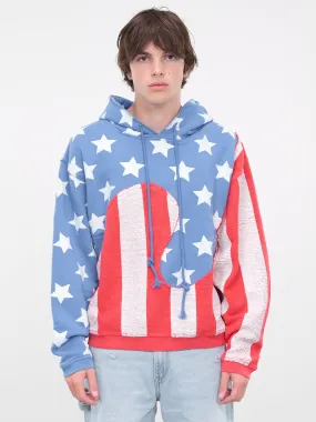 Stars And Stripes Swirl Hoodie (T022-BLUE)