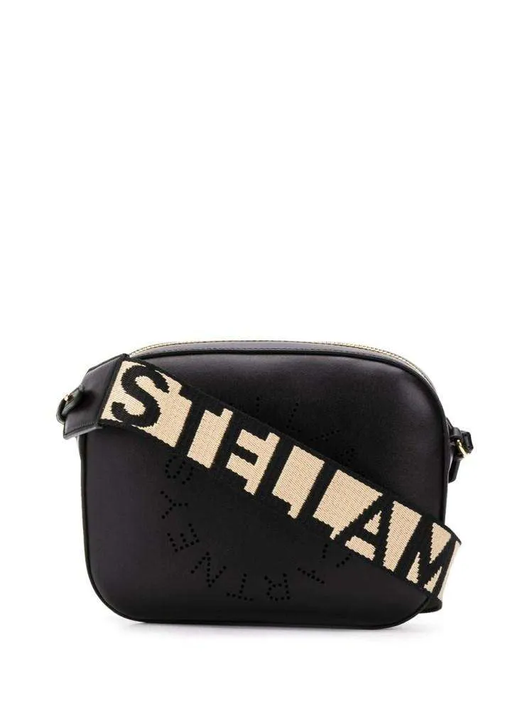 Stella Logo Mini Camera Bag in Black