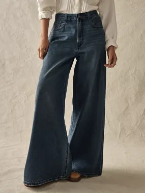 Straight Jeans For Women Vintage High Rise Wide Leg Bottoms 2024