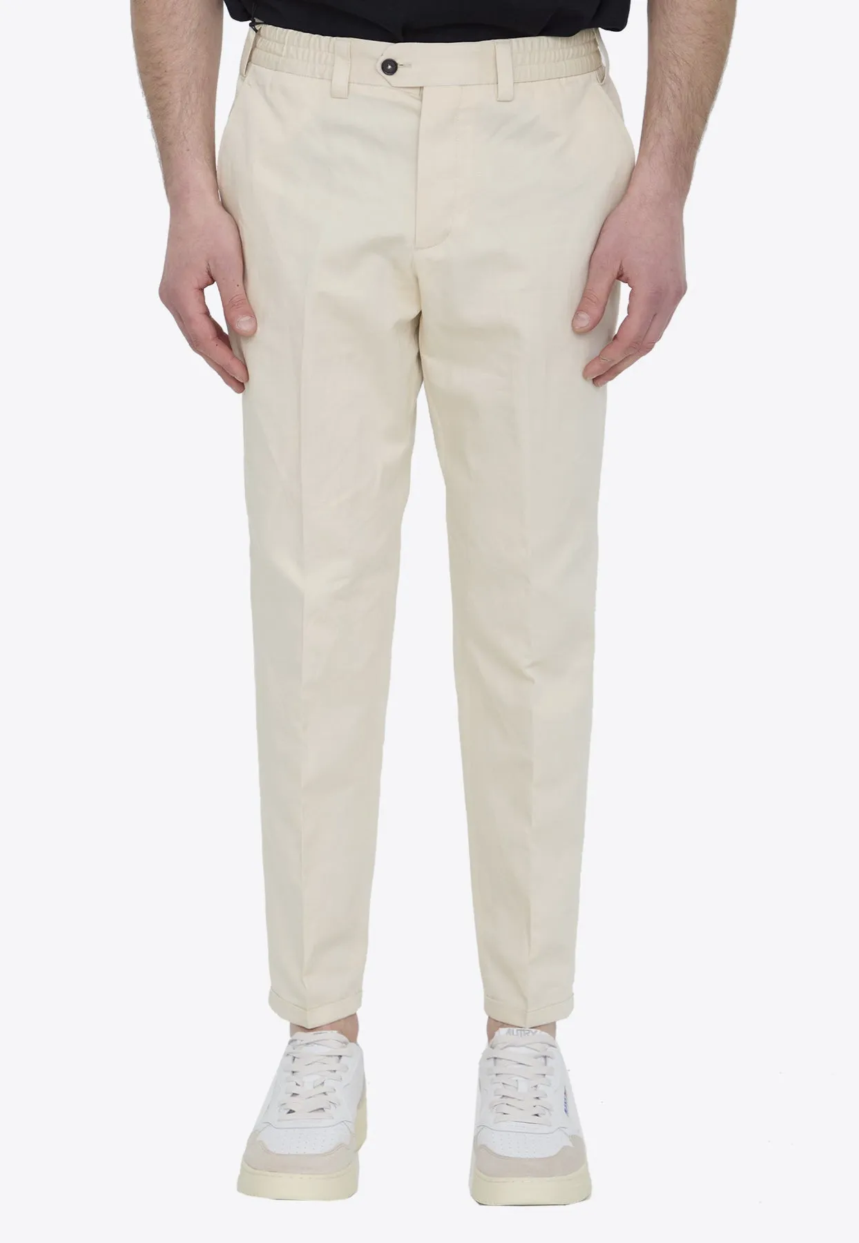 Straight-Leg Linen Pants