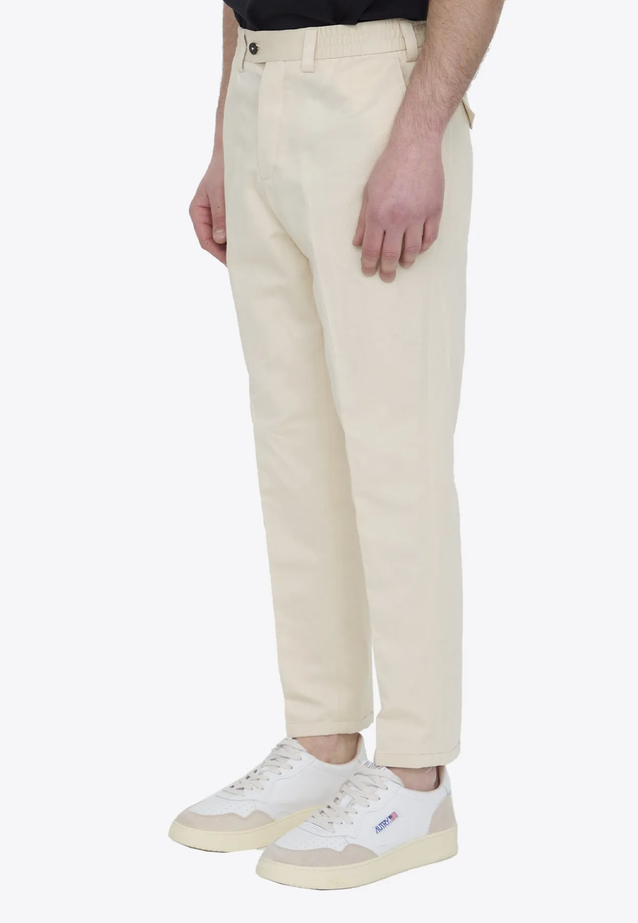 Straight-Leg Linen Pants