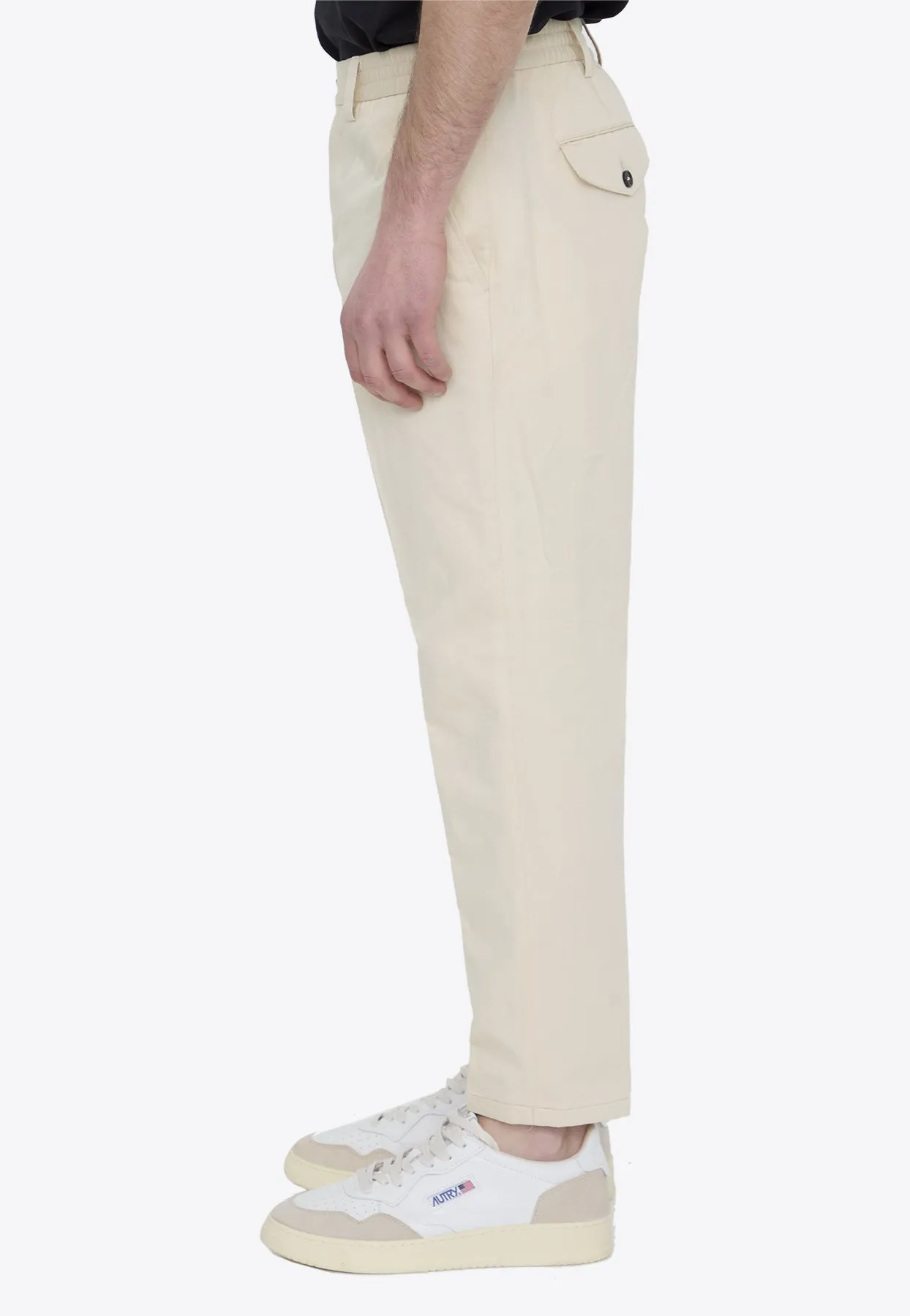 Straight-Leg Linen Pants