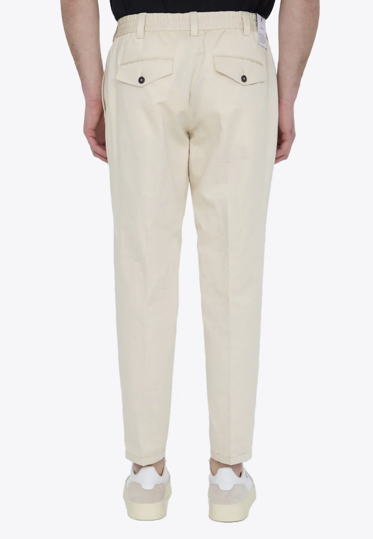 Straight-Leg Linen Pants