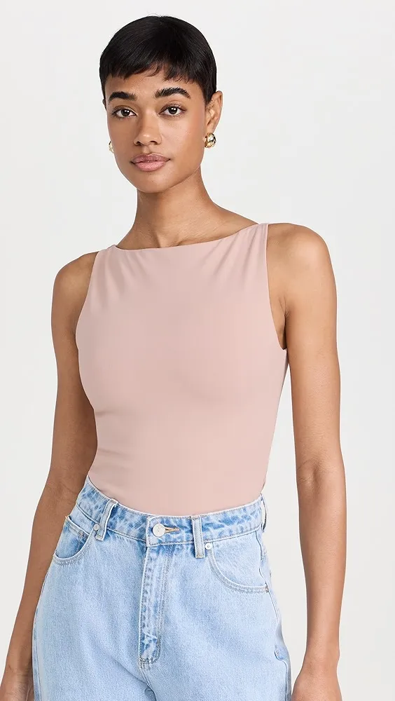 Susana Monaco   Wide Neck Sleeveless Top 