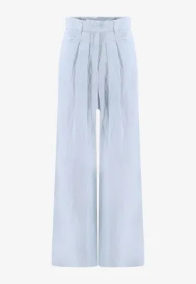 Tailored Wide-Leg Pants