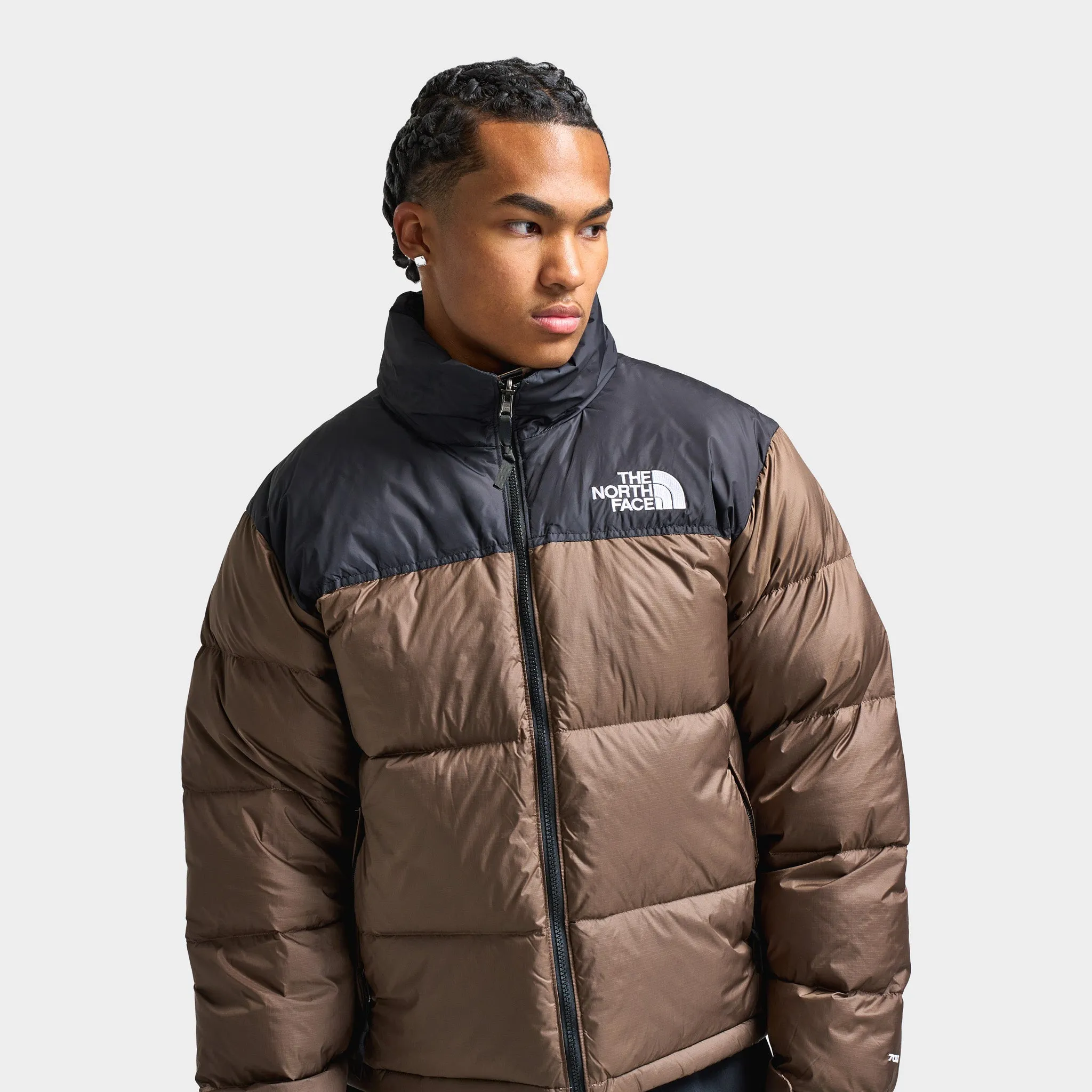 The North Face 1996 Retro Nuptse Jacket Smokey Brown / TNF Black