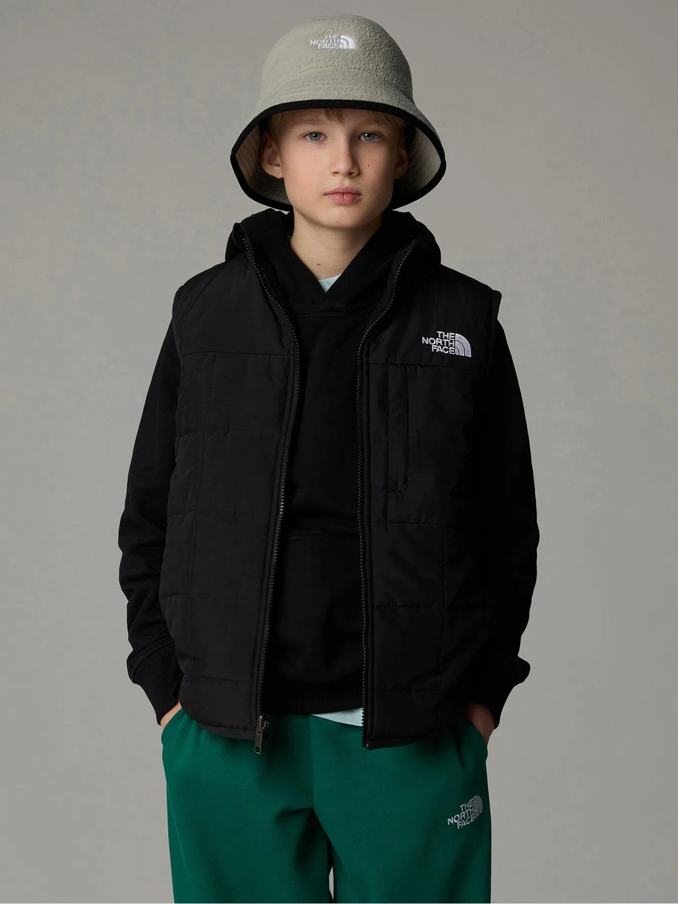 THE NORTH FACE Junior Boys Reversible Shasta Vest - Black